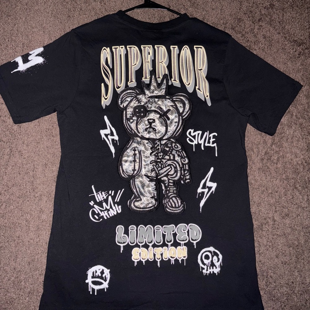 Graphic multi material style T- Shirt